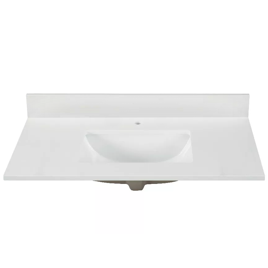 Calacatta White Quartz Vanity Top