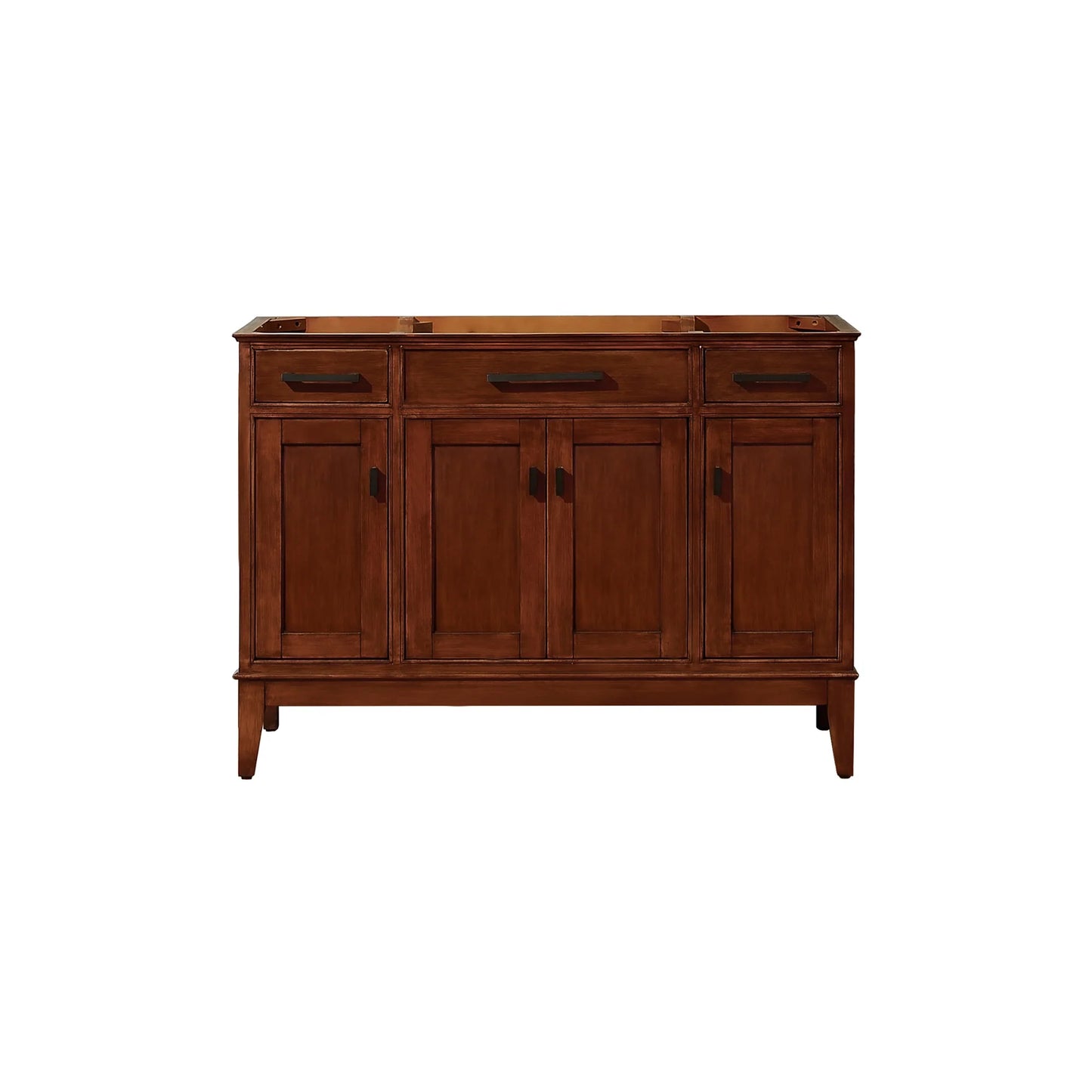Madison 48" Freestanding Bathroom Vanity with Carrara White Natural Marble Top and Vitreous China Undermount Sink