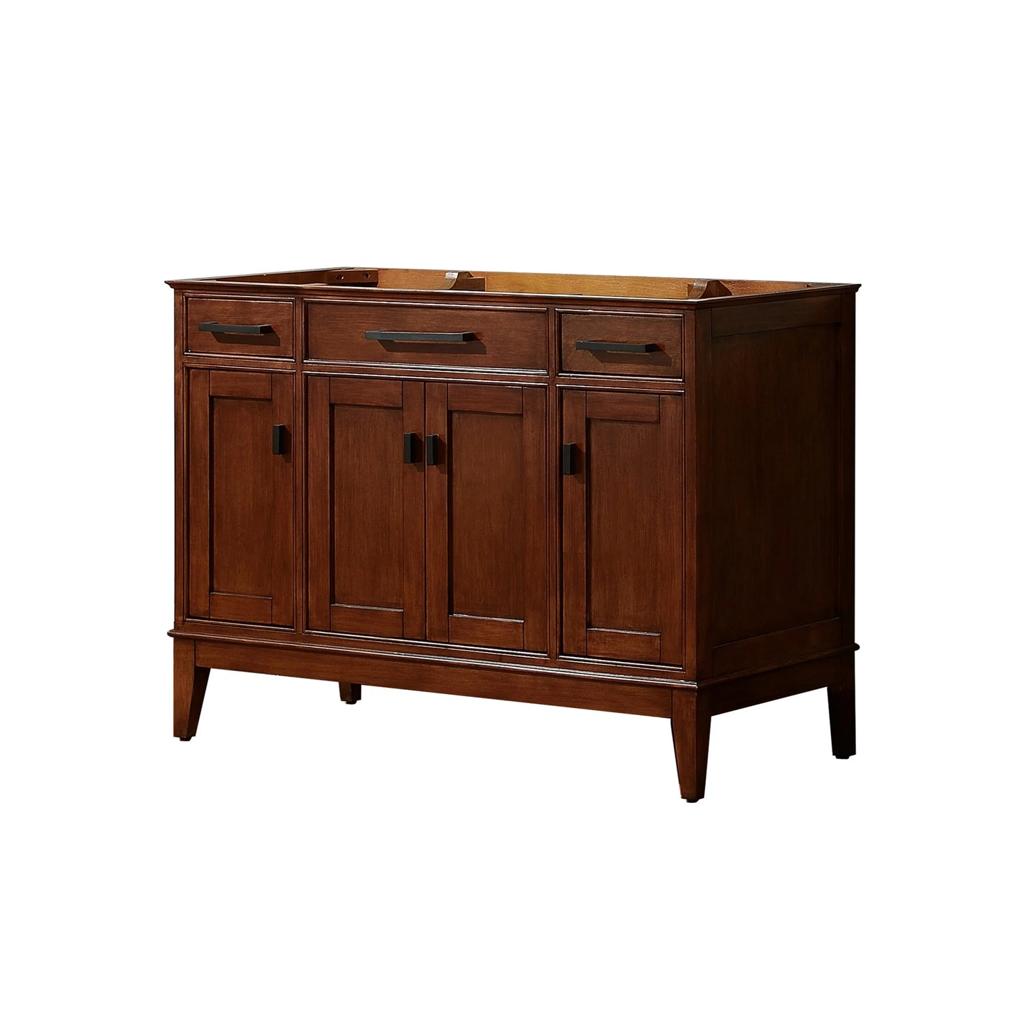Madison 48" Freestanding Bathroom Vanity with Carrara White Natural Marble Top and Vitreous China Undermount Sink