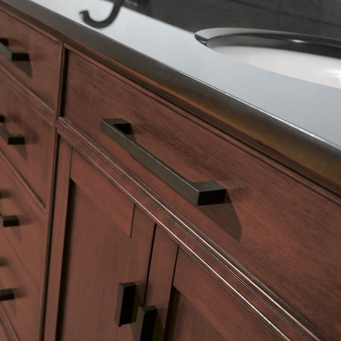 Madison 60" Freestanding Bathroom Vanity with Carrara White Natural Marble Top and Vitreous China Undermount Sinks