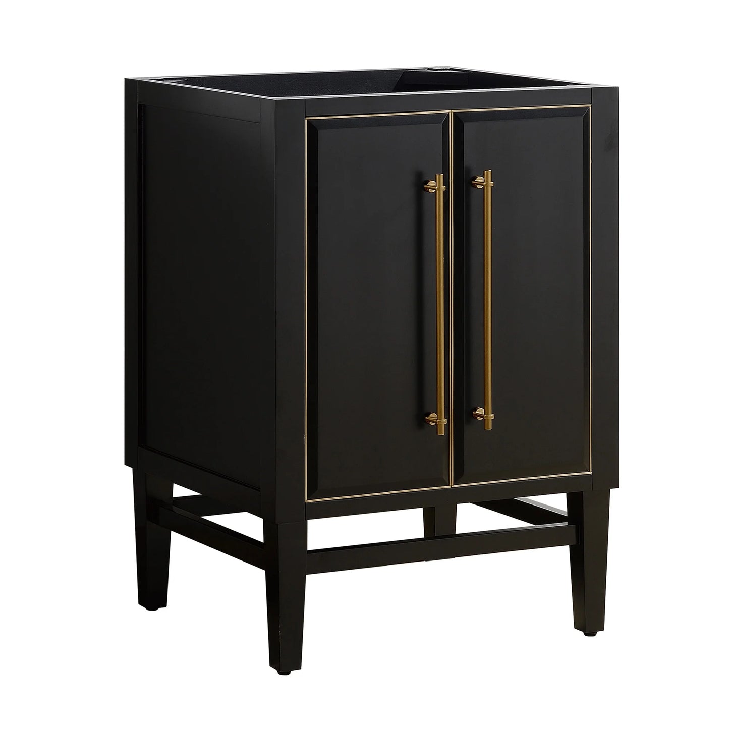 Mason 24" Freestanding Bathroom Vanity with Carrara White Natural Marble Top and Vitreous China Undermount Sink