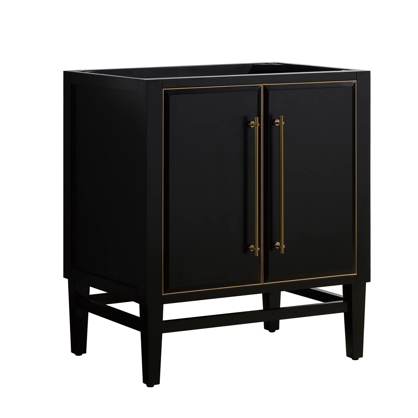 Mason 30" Freestanding Bathroom Vanity with Carrara White Natural Marble Top and Vitreous China Undermount Sink