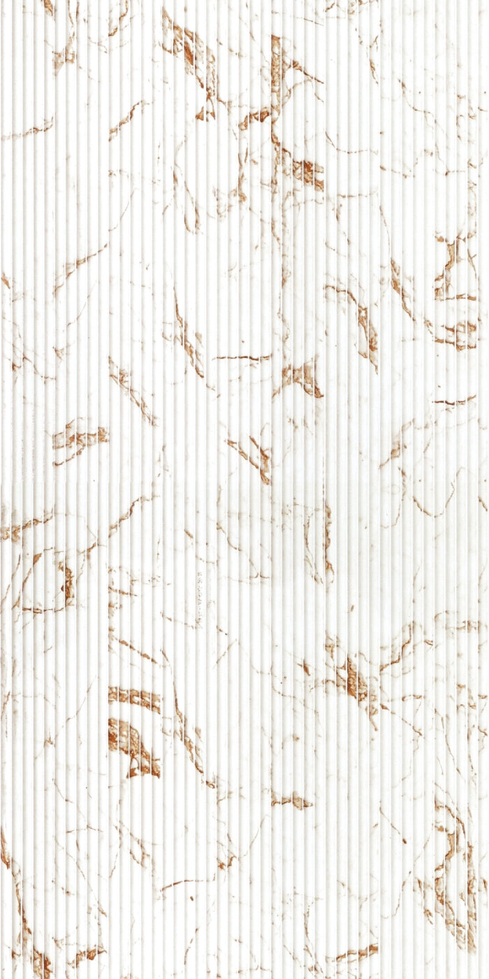 Gilded Vein Scallop Polypropylene Interior Decorative Wall Panel