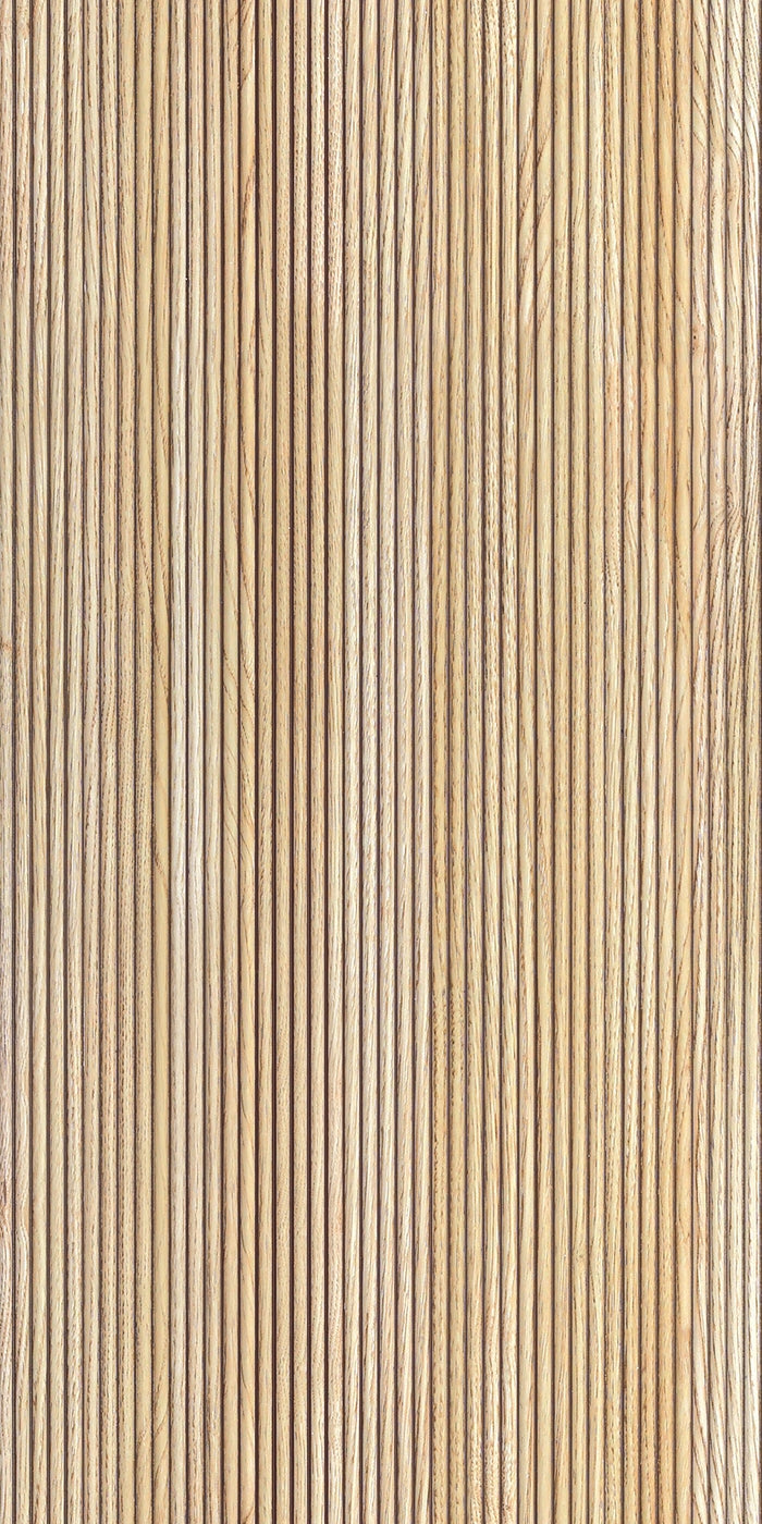 White Oak Scallop Polypropylene Interior Decorative Wall Panel