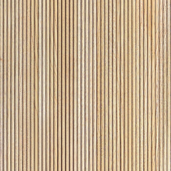White Oak Scallop Polypropylene Interior Decorative Wall Panel