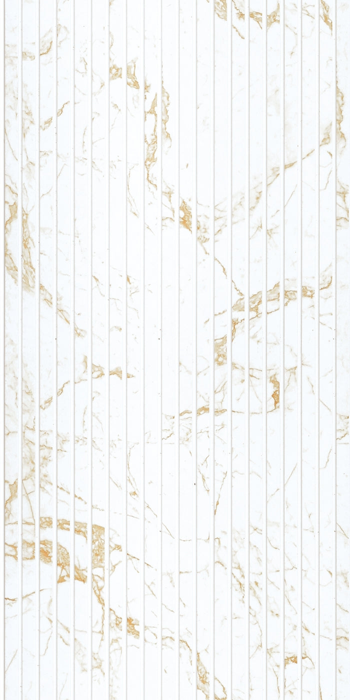 Gilded Vein Slatted Polypropylene Interior Decorative Wall Panel