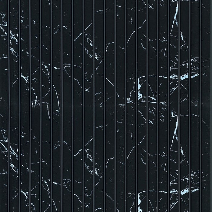 Nero Marquina Medium Slatted Polypropylene Interior Decorative Wall Panel