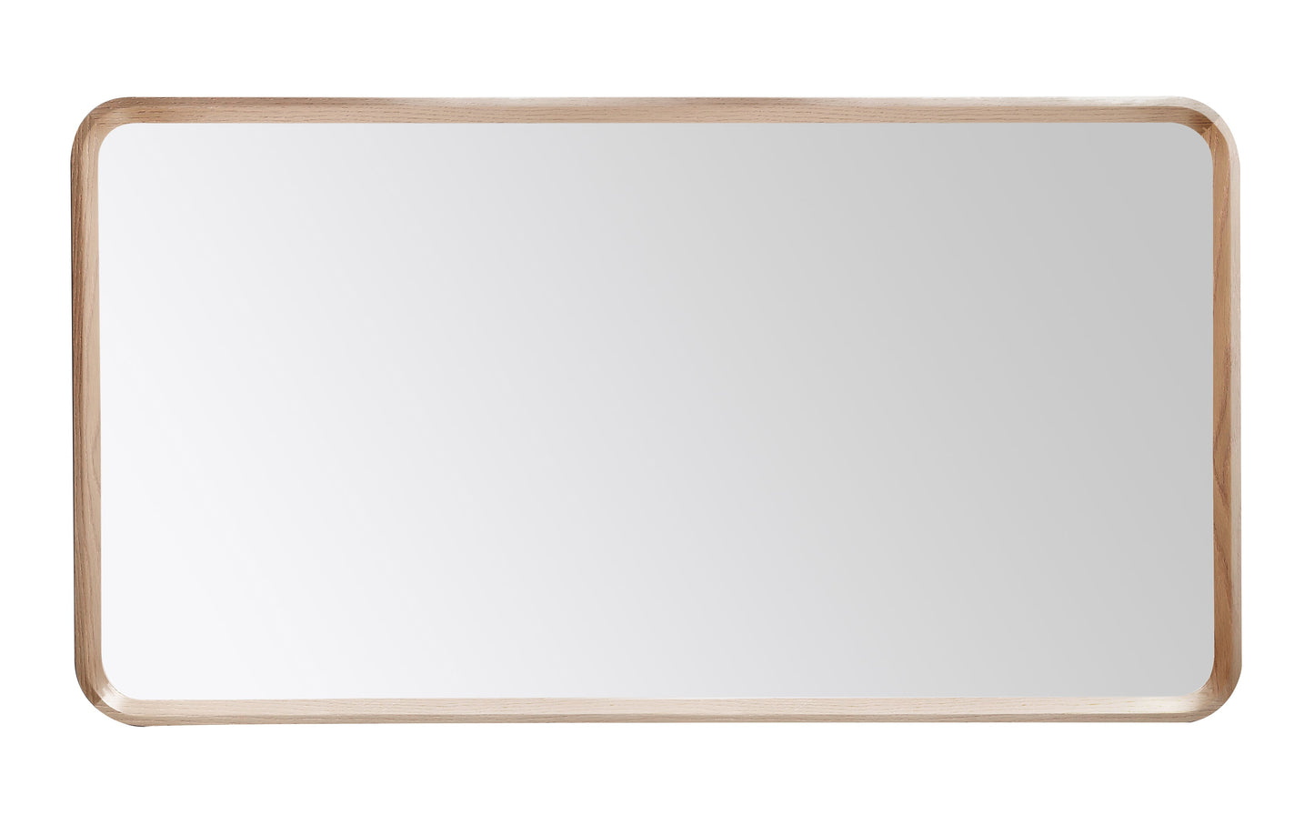 Vela Mirror, Whitewash Oak, 55 inch
