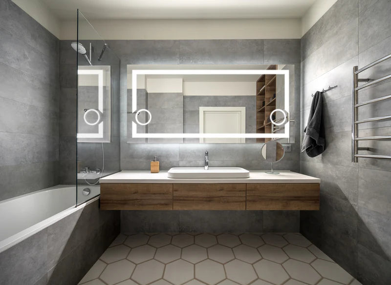Gemini Frameless LED Mirror