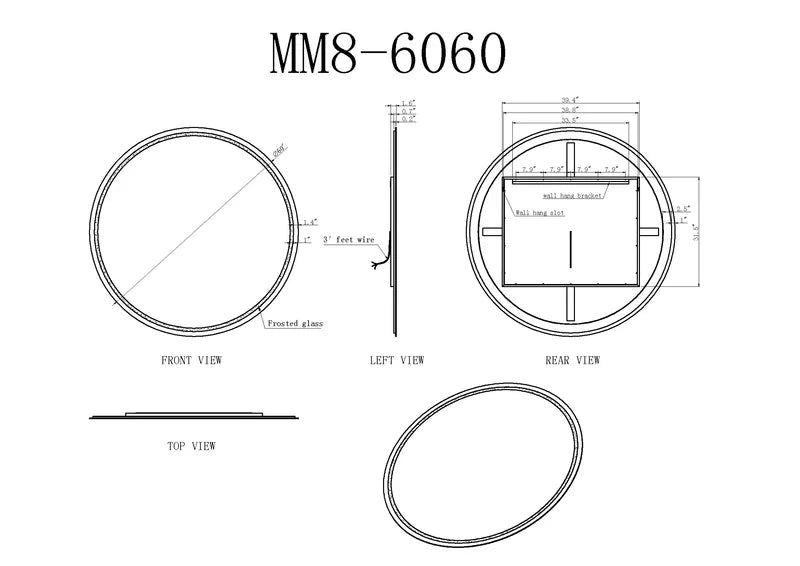 Corona Frameless LED Mirror