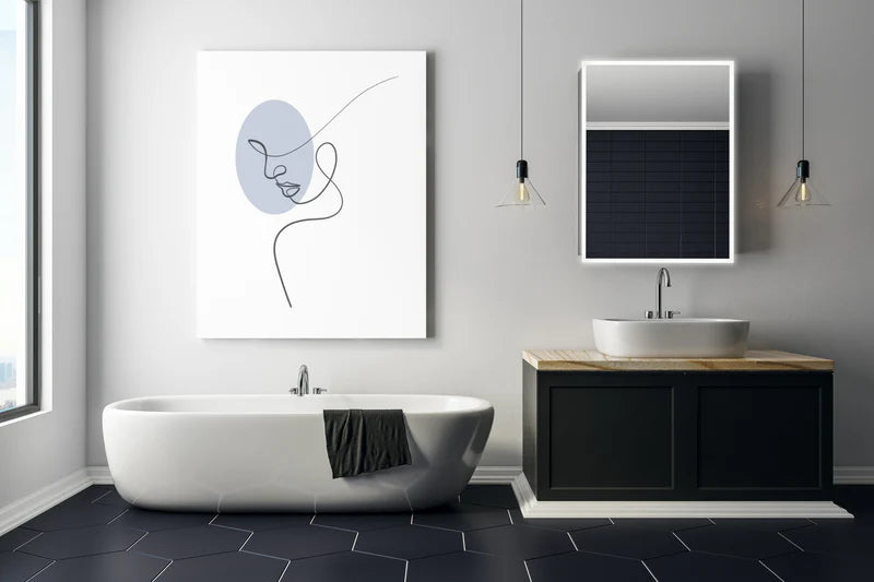 Cassini I Frameless LED Mirror Medicine Cabinet
