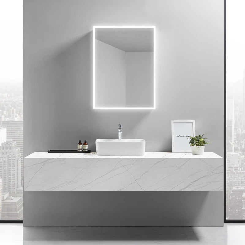 Cassini I Frameless LED Mirror Medicine Cabinet