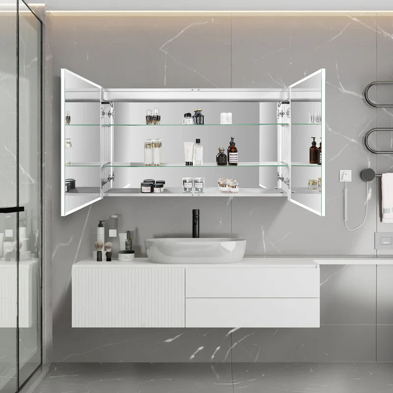 Cassini II Frameless LED Mirror Medicine Cabinet