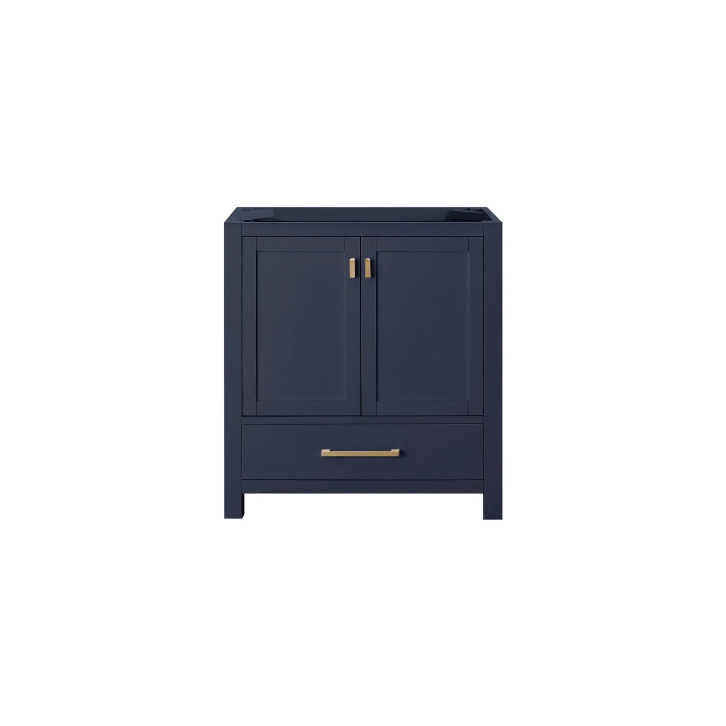 Modero 30" Freestanding Bathroom Vanity with Stone Top and Vitreous China Undermount Sink