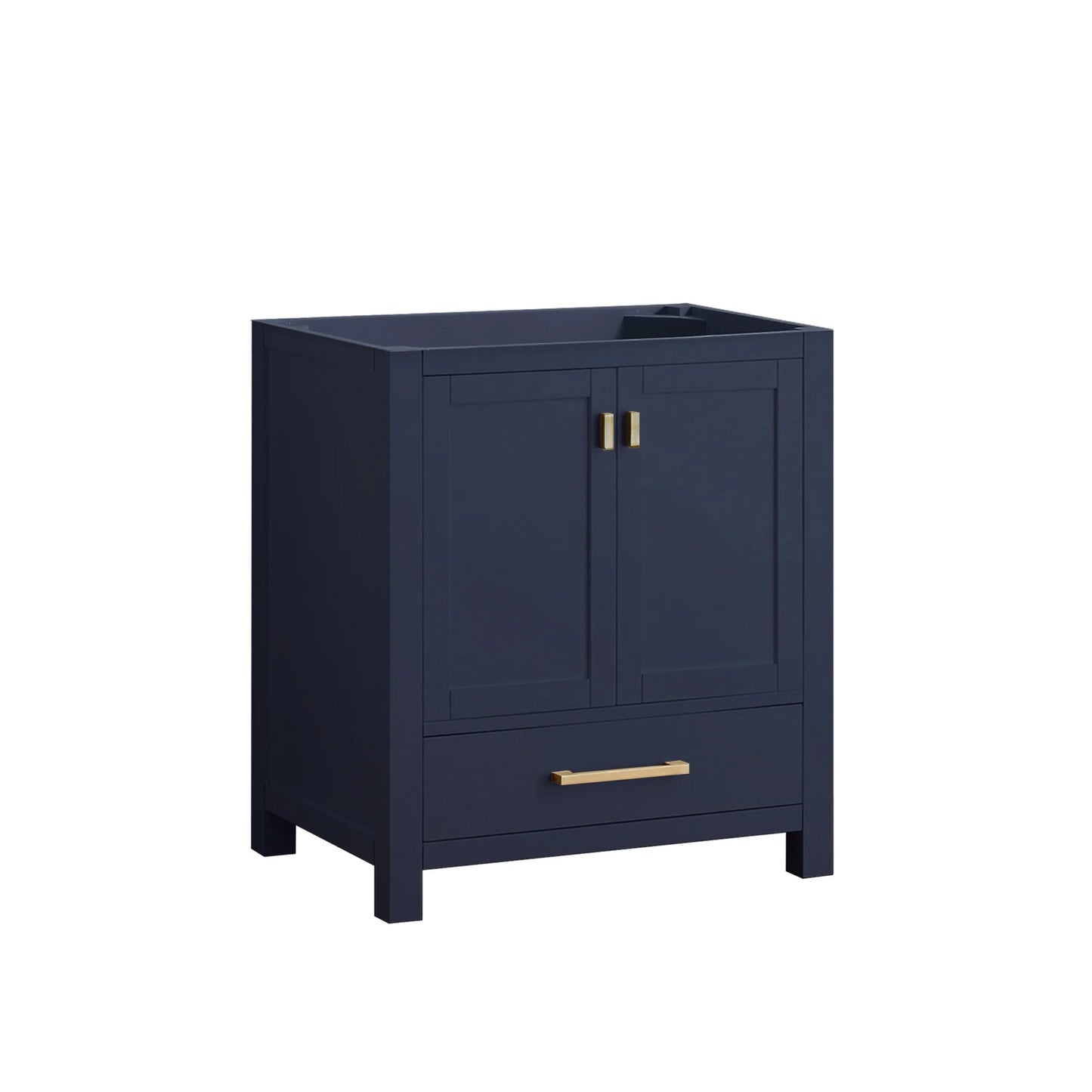 Modero 30" Freestanding Bathroom Vanity with Stone Top and Vitreous China Undermount Sink