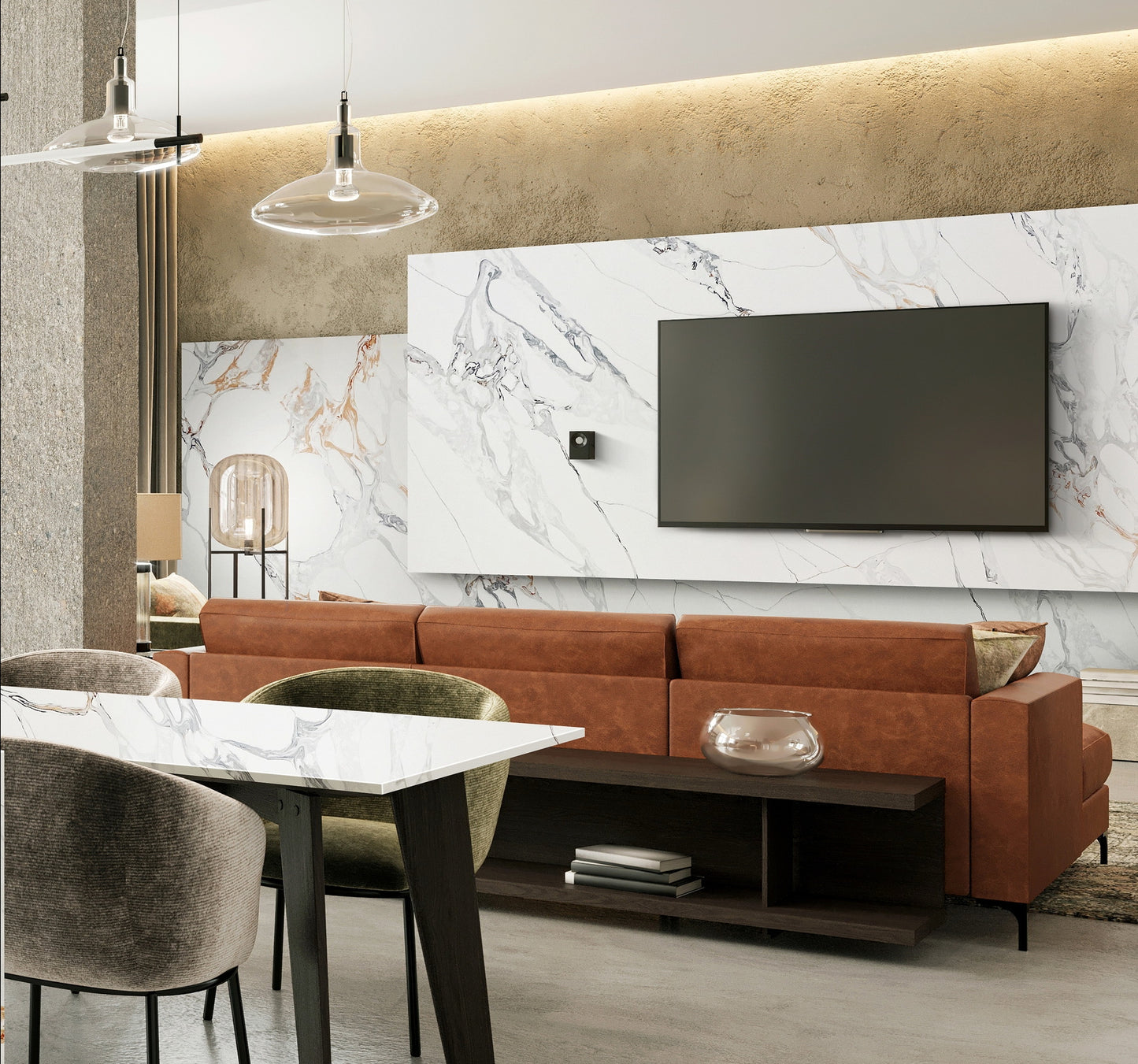 New Calacatas Gold Quartz Slab