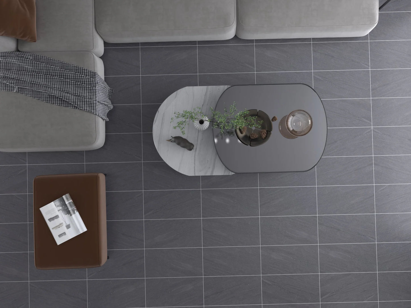 Sandstone Negro Porcelain Tile