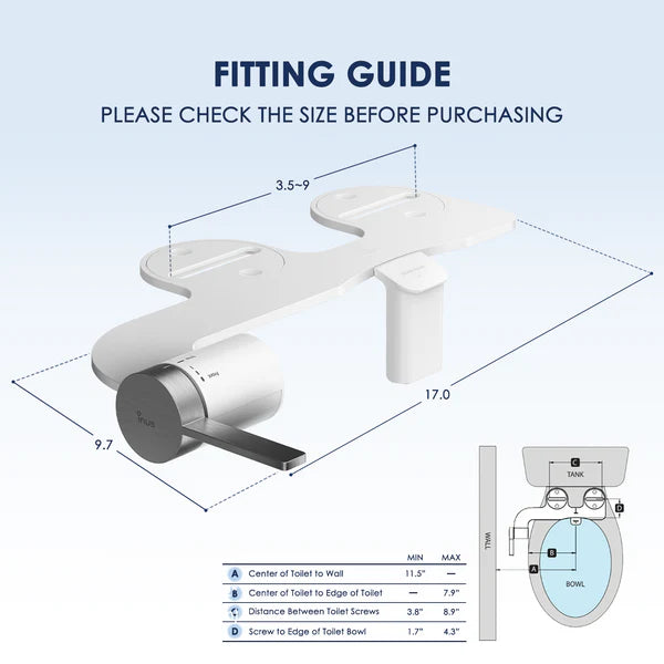 Cascade Fog Elongated Bidet Toilet Seat