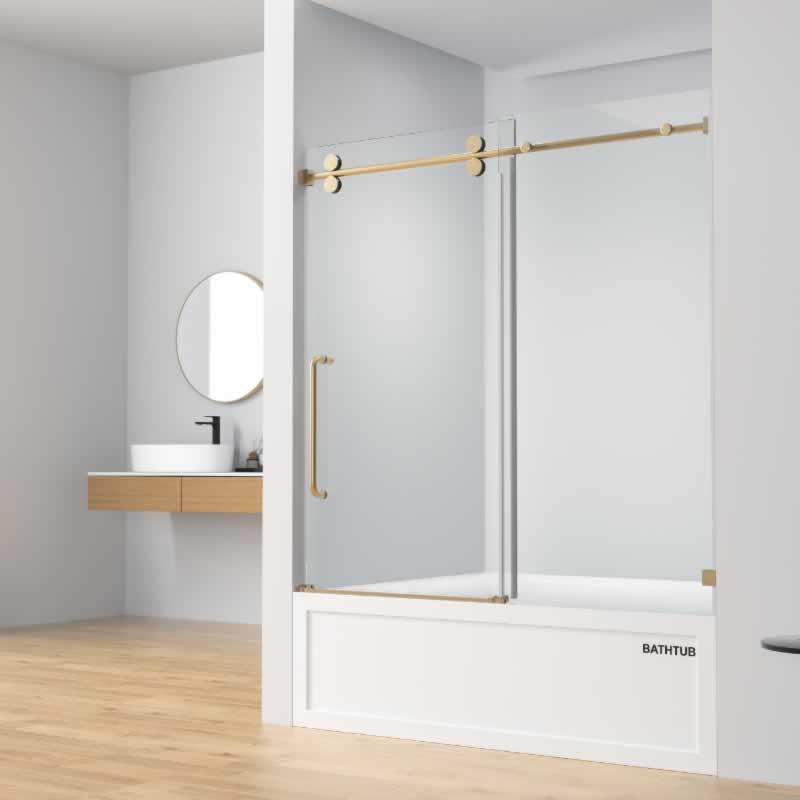 Mirelle Frameless Single Sliding Shower Door