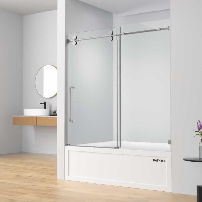 Mirelle Frameless Single Sliding Shower Door