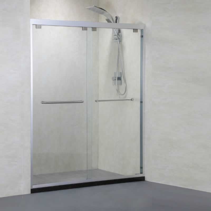 Yumi Semi-Frameless Double Sliding Shower Door