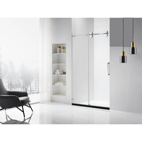 Baila Frameless Single Sliding Glass Shower Door