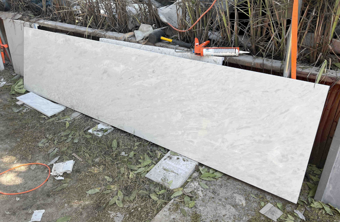 Volakano White Quartz Slab