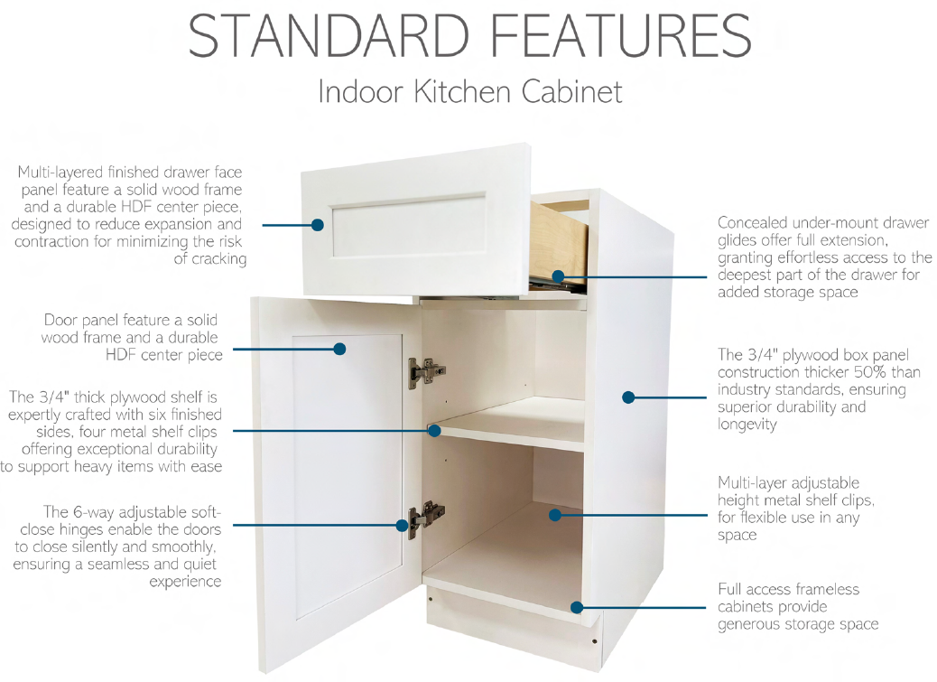 Shady Slim White Frameless Shaker