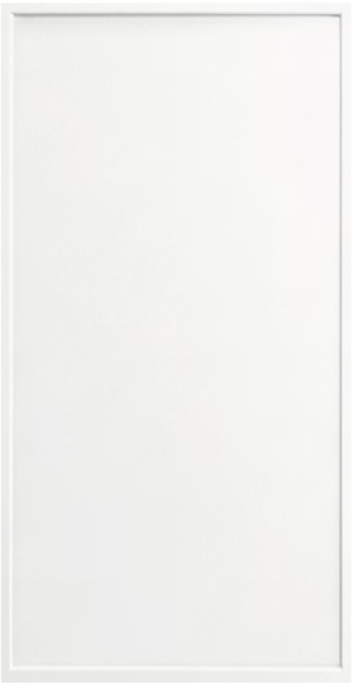Shady Slim White Frameless Shaker