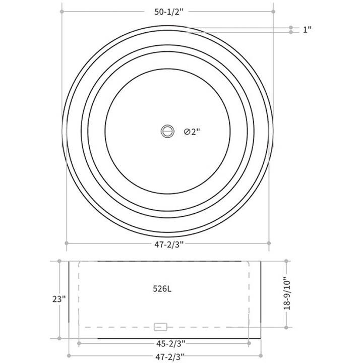 Elodie 60" Freestanding Bathtub