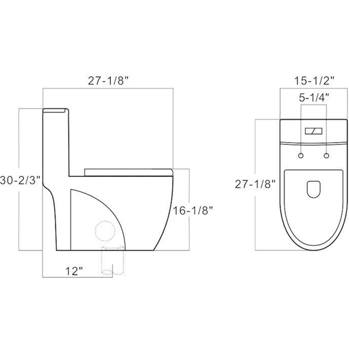 Hudson One-Piece Dual-Flush Toilet