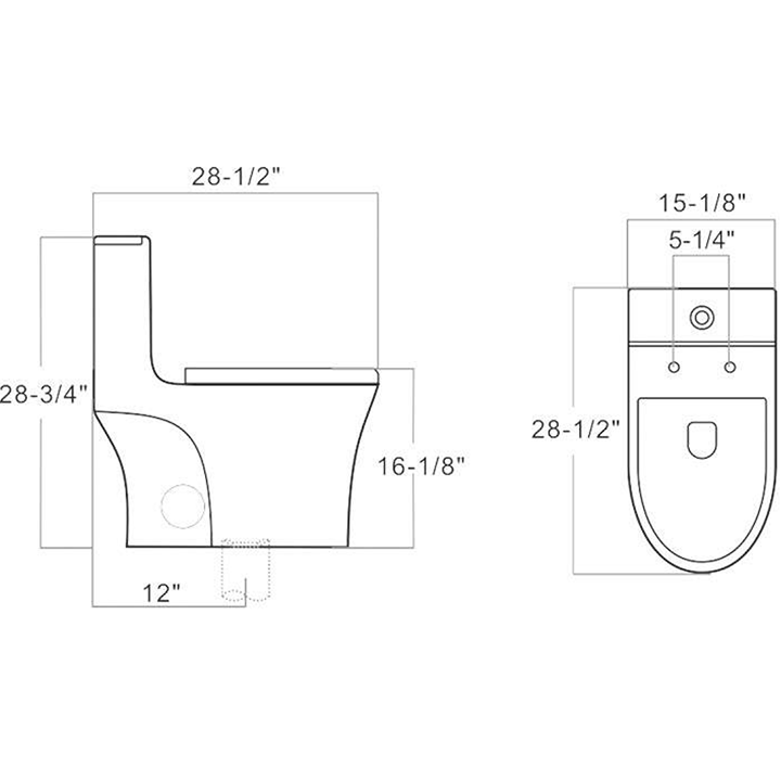 William One-Piece Dual-Flush Toilet
