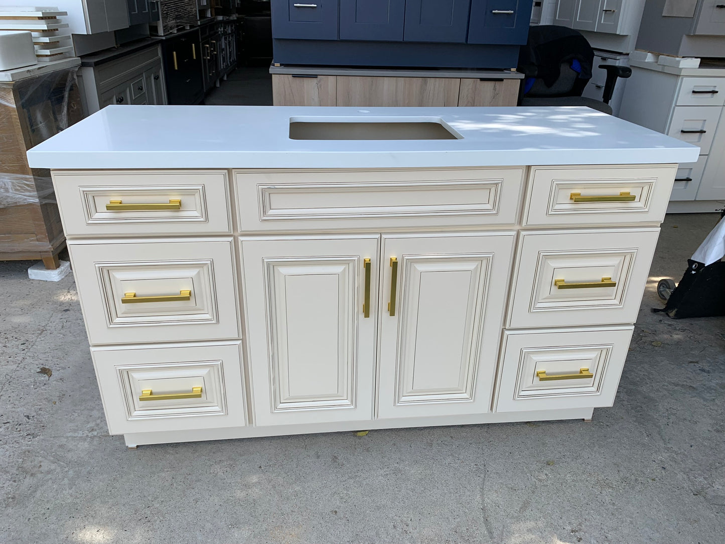 Ivory White Raised Panel