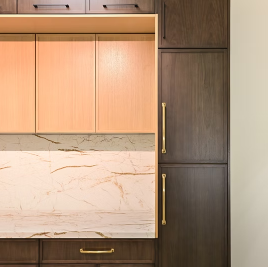 Frameless Slim Shaker Bourbon Walnut