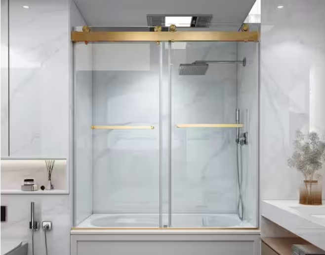 Cyrus Frameless Double Sliding Shower Door