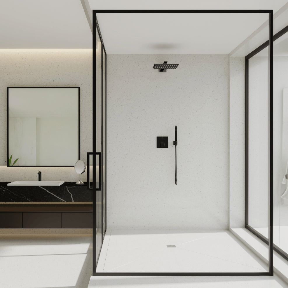 Sparkling White SPC Shower Wall Panel