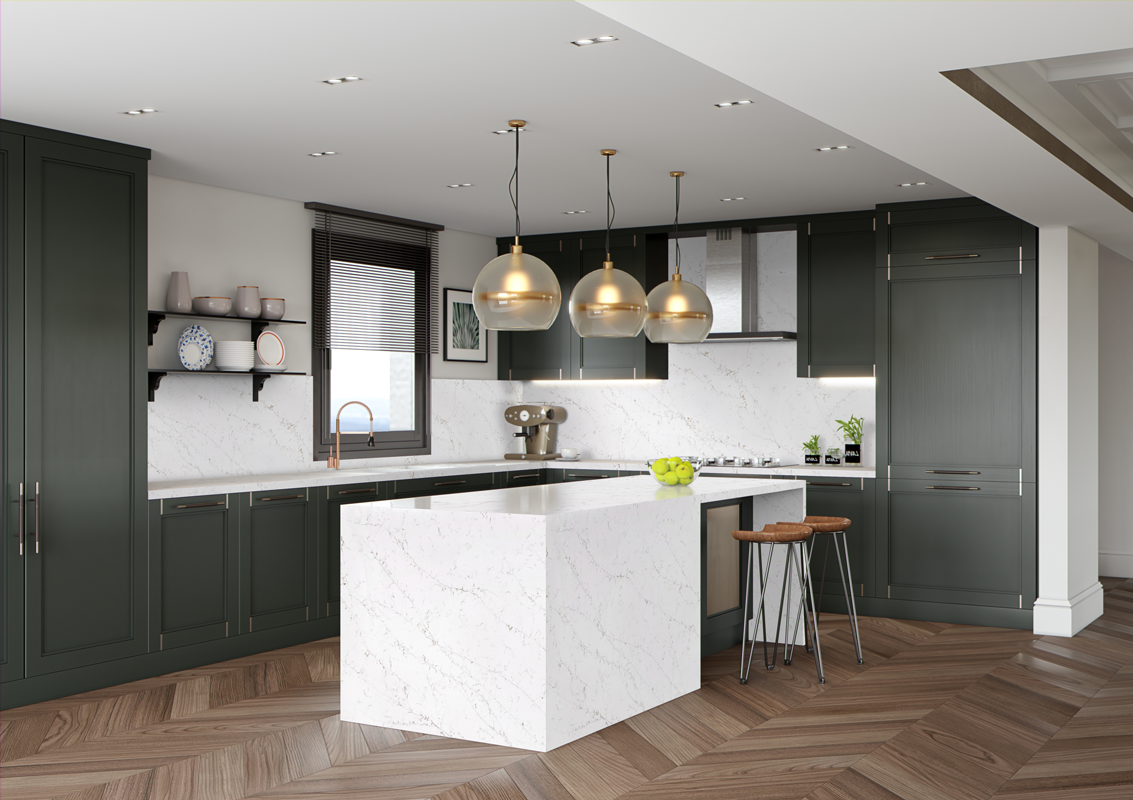 Statuario Pisa Quartz Slab