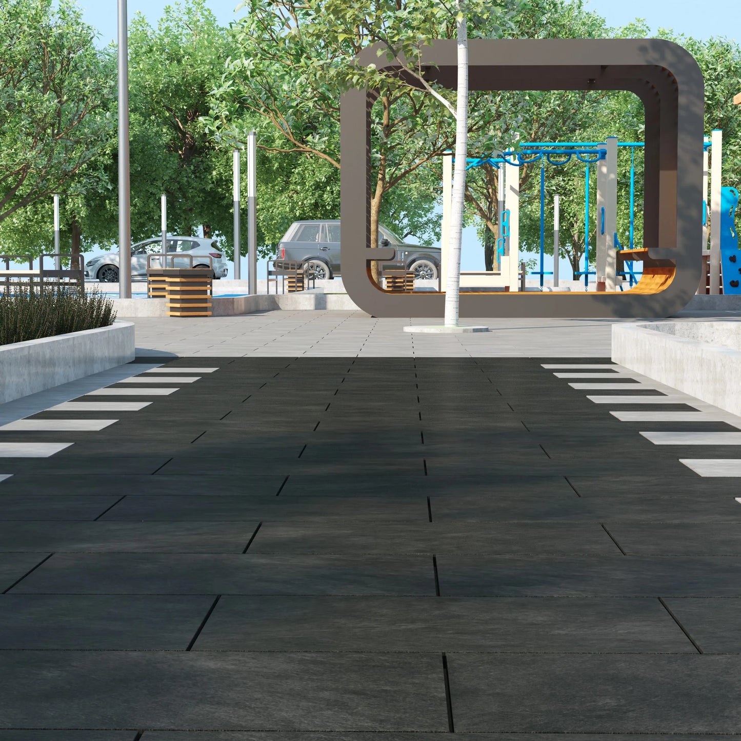 Novus Basalt Porcelain Pavers