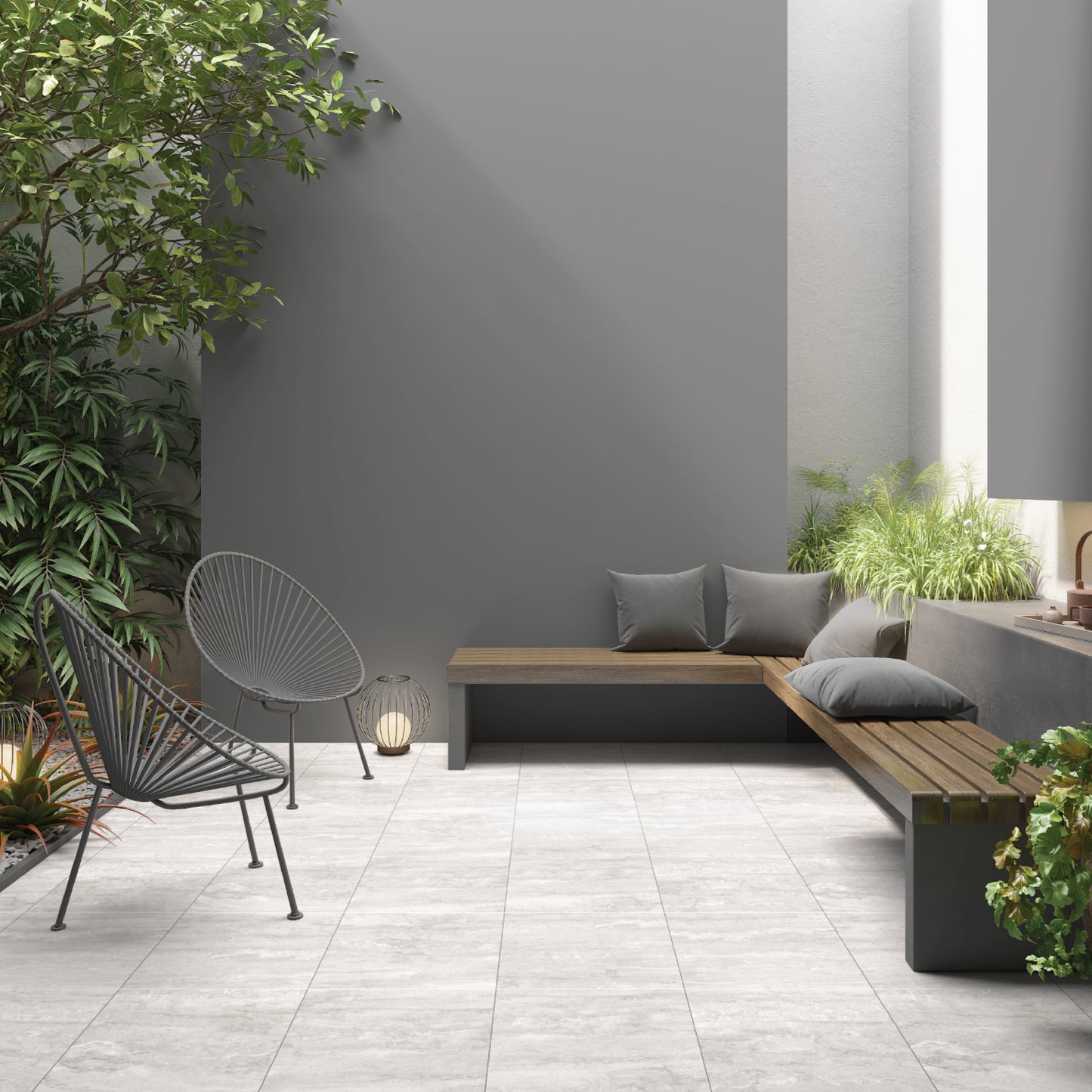 Siena Silver Porcelain Pavers