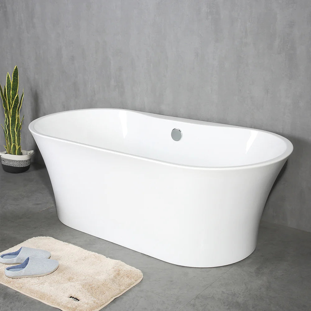 Crystal 59" Freestanding Bathtub