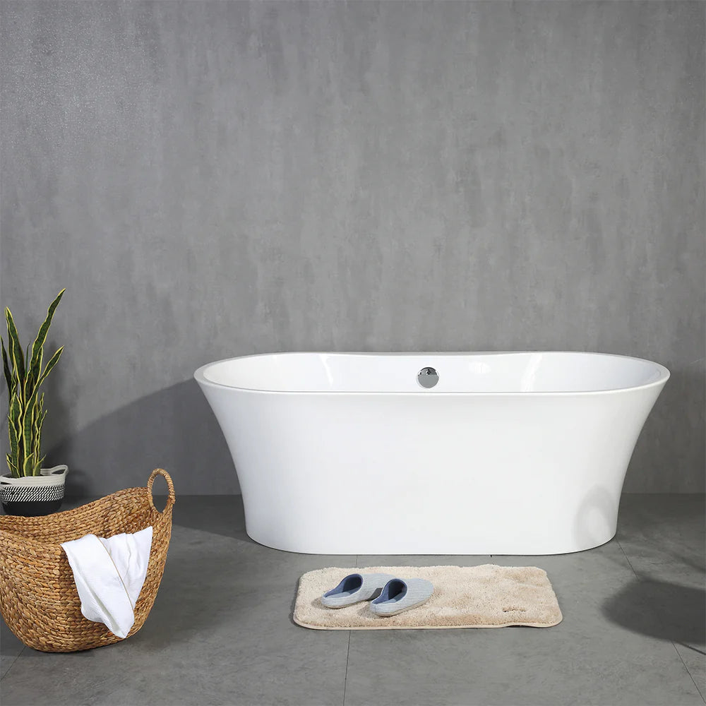 Crystal 59" Freestanding Bathtub