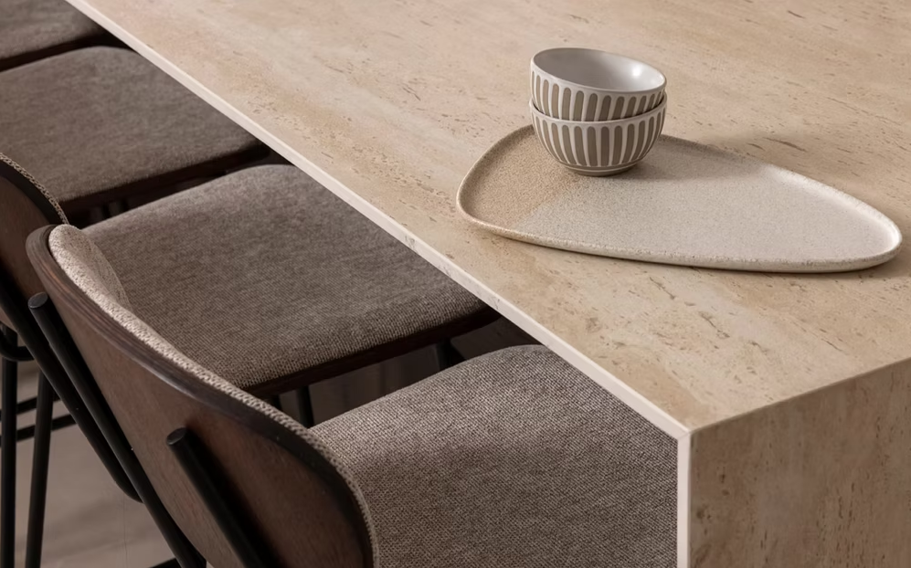 Atlas Plan PorcelainTop™ Travertine Sand Porcelain Slab