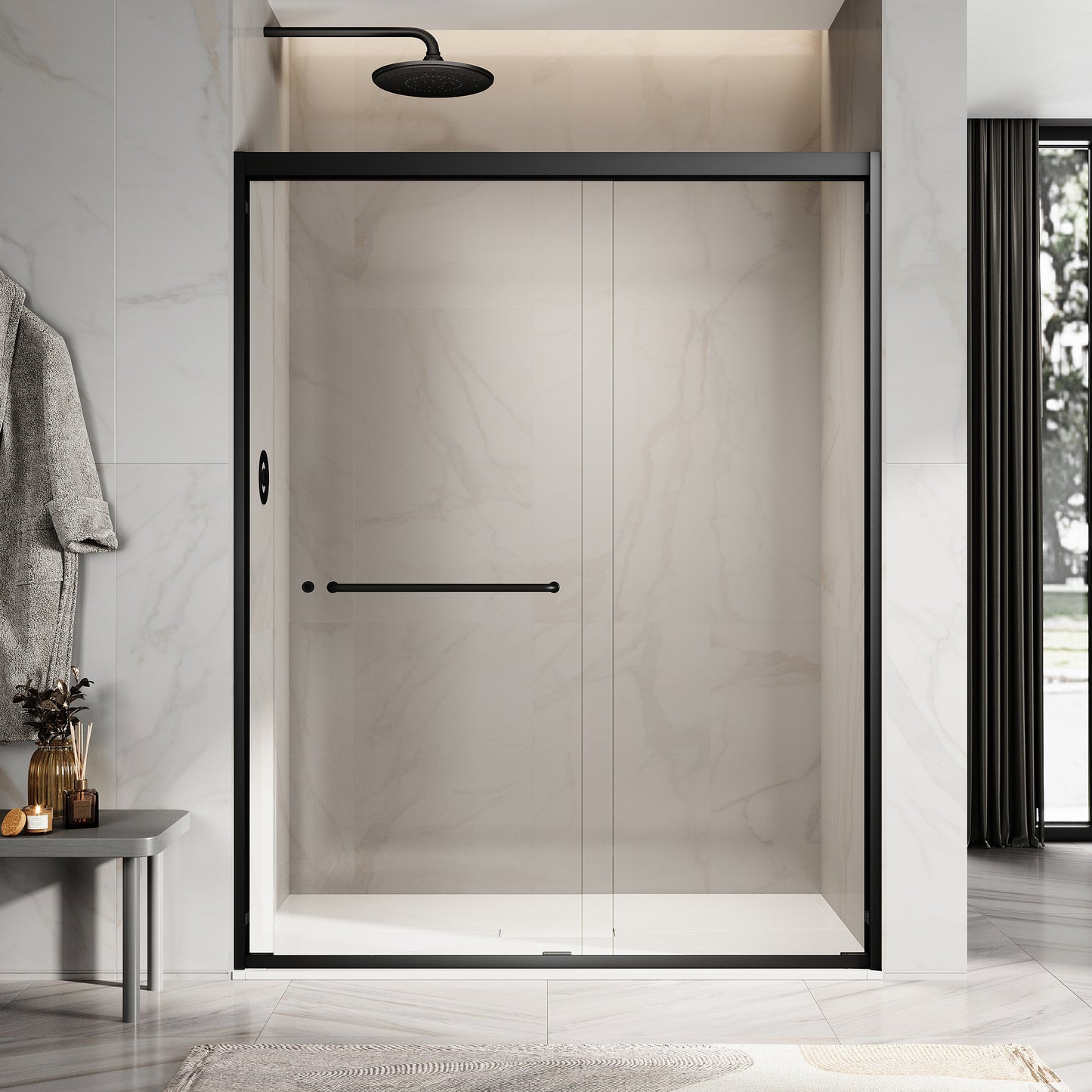 Jaden Semi-Frameless Double Sliding Shower Door