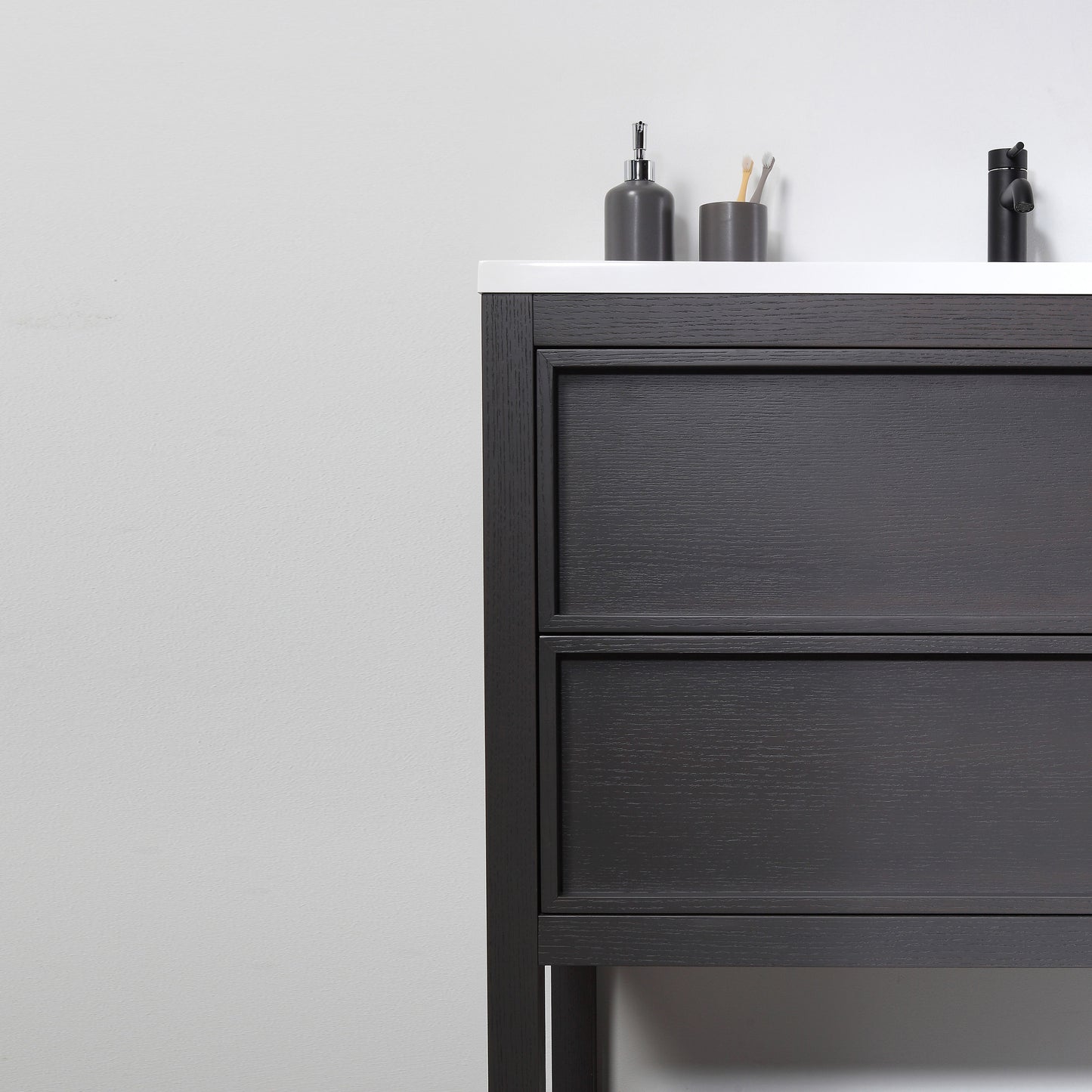 Annecy 24" Freestanding Bathroom Vanity with Reinforced Acrylic Integrated Sink Top