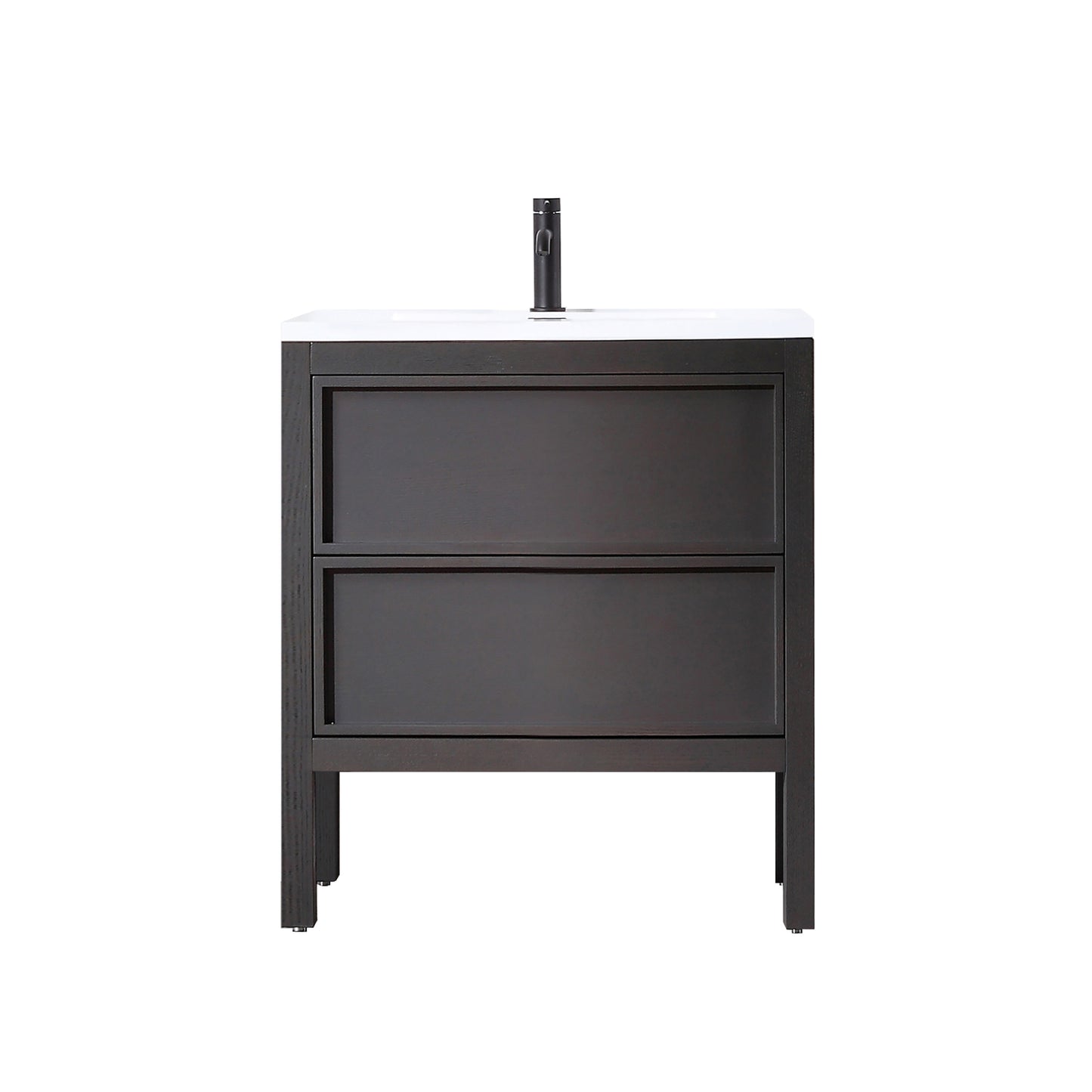 Annecy 24" Freestanding Bathroom Vanity with Reinforced Acrylic Integrated Sink Top