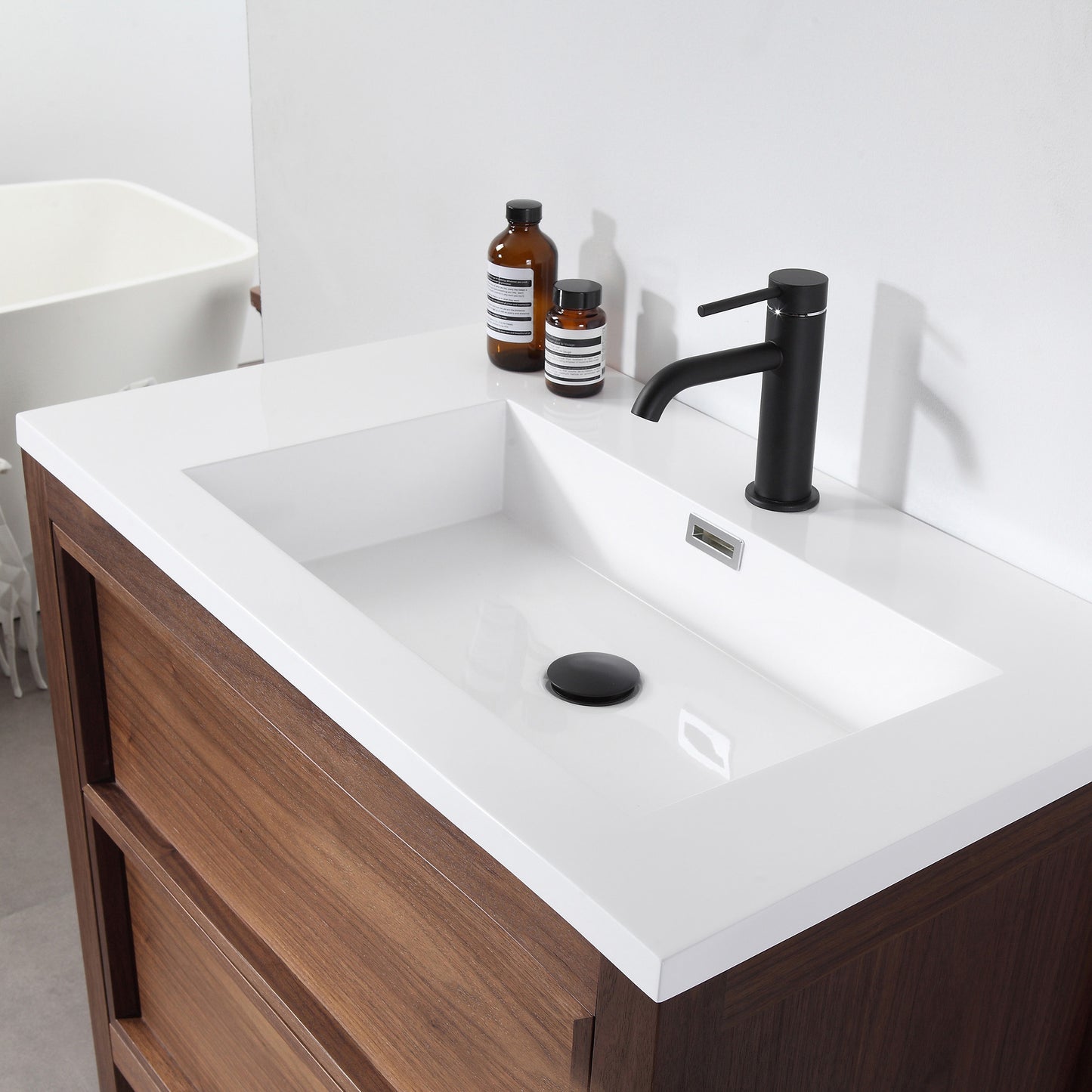 Annecy 24" Freestanding Bathroom Vanity with Reinforced Acrylic Integrated Sink Top