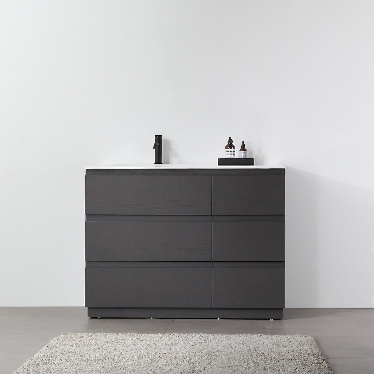 Rothenburg 42" Freestanding Bathroom Vanity with Premium Grade ATH Matte Solid Surface Integrated Sink Top
