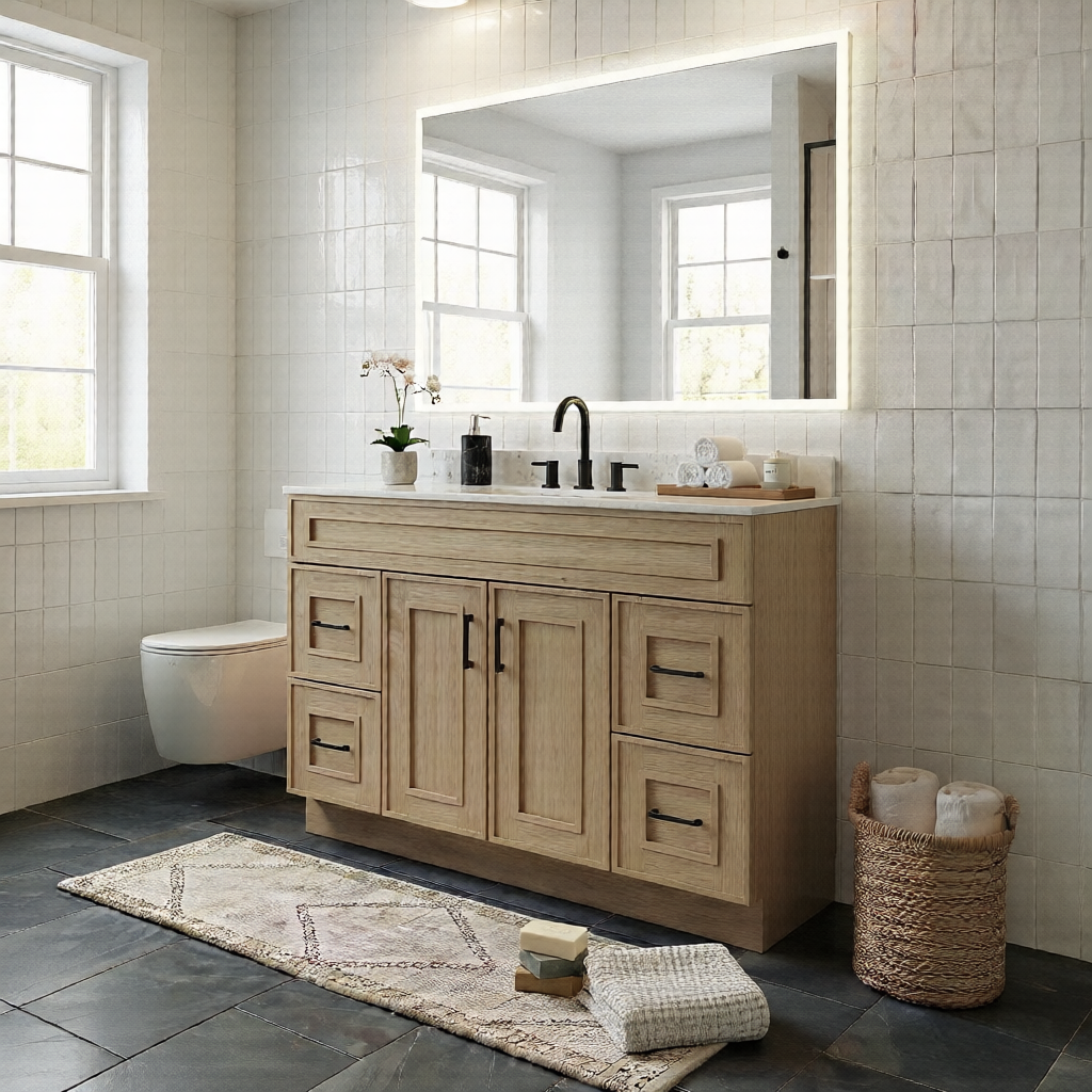 Oak Natural Double Slim Shaker