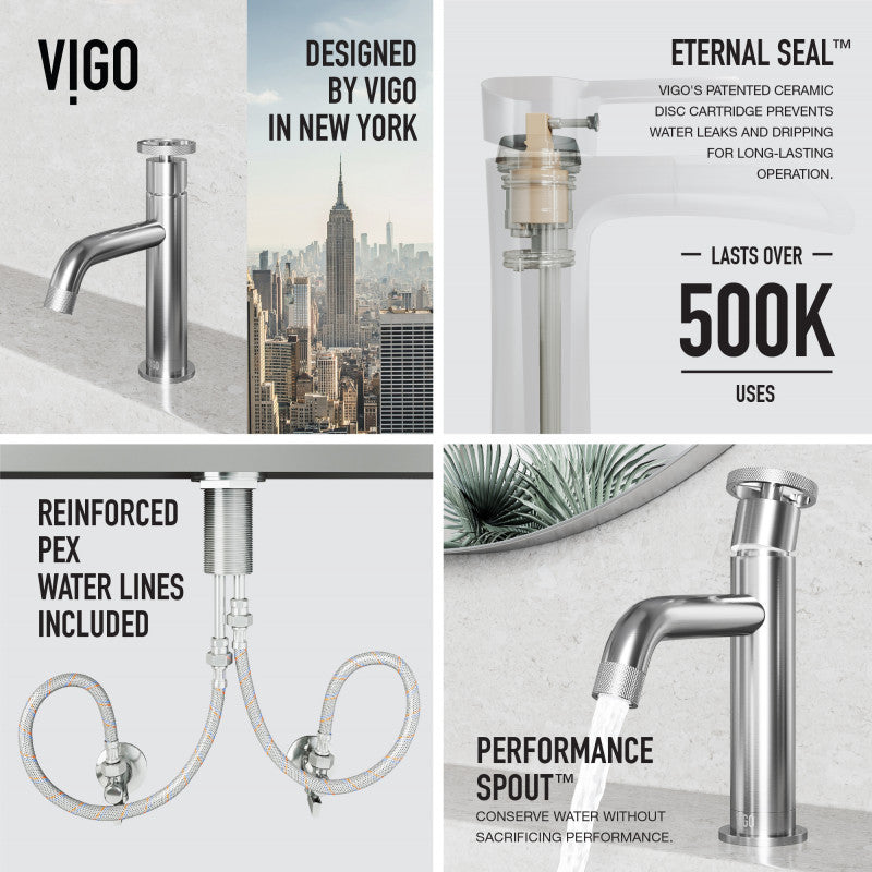 Cass Pinnacle Bathroom Lavatory Faucet