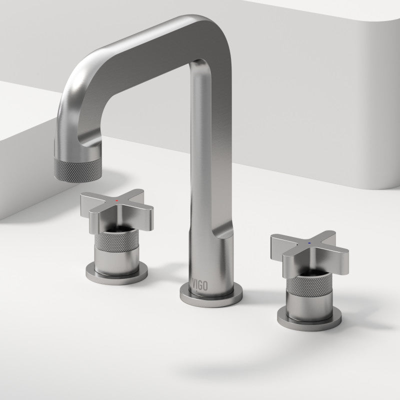 Wythe Cross 8" Widespread Bathroom Lavatory Faucet
